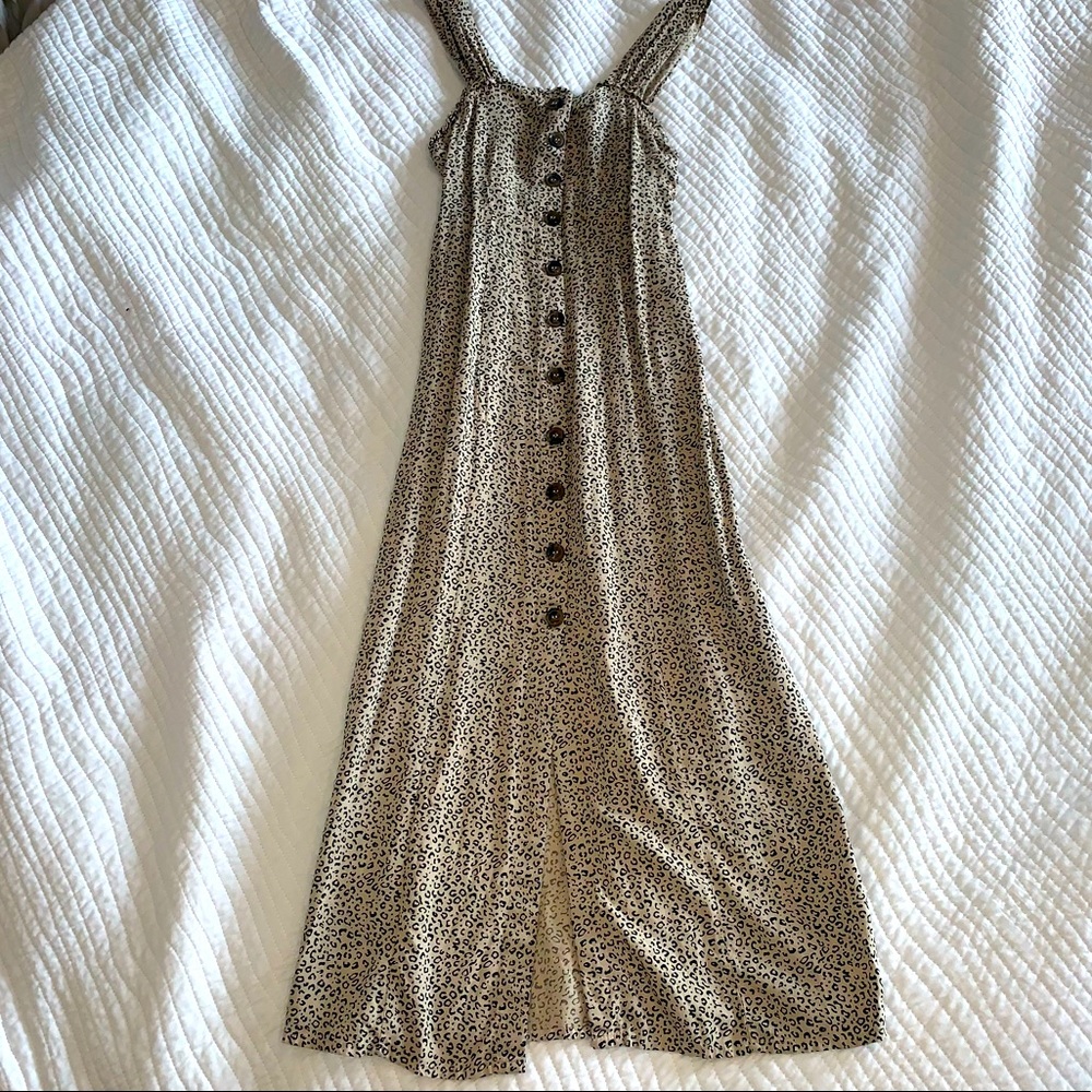 Japna Animal Print Midi Dress